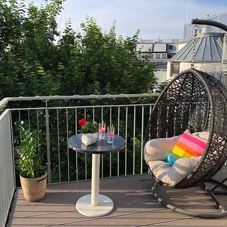 Stylish Rooms, Sunny Terrace In Vienna City Center Bagian luar foto